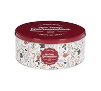 Home Deco Factory - Boîte de rangement en métal BT6804 - Lot de 3 Noël rouge et blanc 30x20x15 cm