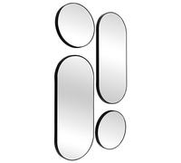 Miroir rond et ovale Versa Noir X4 M4