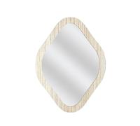 HOME DECO FACTORY Miroir Décoratif Losange en Bois Elio 34 cm Multicolore | Bois, miroir décoratif losange, modèle Elio, 34 cm, salon chambre entrée, design artisanal, à suspendre, multicolore