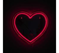 HOME DECO FACTORY Miroir LED Néon Cœur Éclairage Décoratif Moderne Rouge