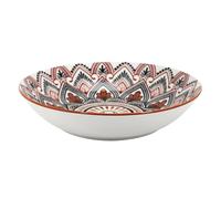 HOME DECO FACTORY Plat de Service Mandala en Céramique Élégant Multicolore