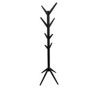 Home Deco Factory – Porte-manteau Arbre en bambou – 8 patères – 178 cm – Noir