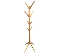 HOME DECO FACTORY - Portemanteau Arbre en Bambou Naturel - 8 Patères - Conçu pour Entrée ou Chambre - Design Contemporain - Dimensions 178 cm - Couleur Beige