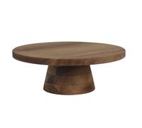 HOME DECO FACTORY Présentoir à Gâteau en Acacia Design Moderne Marron