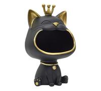 Home deco factory – Vide-poche Statue Chat 25 cm – Noir