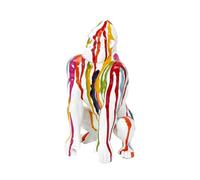 HOME DECO FACTORY – Statuette gorille HD1326 en céramique 24 cm - Multicolore