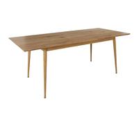 HOME DECO FACTORY Table extensible Paxton HD0169 – 4 à 6 personnes, MDF naturel 210x90x75 cm