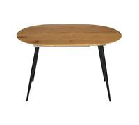 HOME DECO FACTORY - Table Extensible Moderne - Conçu pour 6-8 Personnes - Dimensions 150-210 cm - Design Élégant - Facile à Entretenir - Couleur Marron Noir