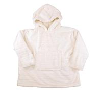 HOME DECO FACTORY - TX9460, Sweat Plaid en Fausse Fourrure Blanche, Confort Exceptionnel, Design Moderne, Polyvalent pour Canapé ou Lit, Facile à Entretenir, 85 x 118 cm, Blanc