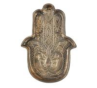 HOME DECO FACTORY Vide-Poche en Céramique Main de Fatma Rangement Marron