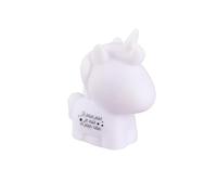 HOME DECO KIDS - LA11019, Lampe veilleuse Led licorne rose pour enfant, inscription Je peux pas, je suis en plein rêve, dimensions H10 x L8,5 x P4,5 cm, couleur Blanc