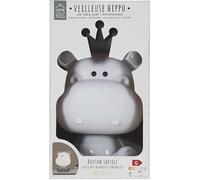 HOME DECO KIDS Veilleuse Hippopotame Enfant Lumière Douce Ludique Gris | Polyester, veilleuse hippopotame enfant, design ludique et apaisant, lumière douce, chambre, gris