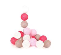 Home_deco_light Guirlande lumineuse boules - Rose