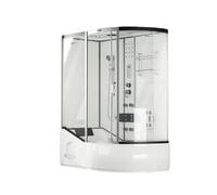Home Deluxe Cabine de douche ALLIN 2en1 droite Blanc