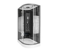 Home Deluxe Cabine de douche BLACK PEARL 120 x 80 cm Droite