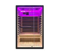 HOME DELUXE Cabine infrarouge 'NERO M' Taille: 120x 105 x 190 cm, pour 2 personnes I Sauna infrarouge, Bien-être