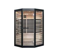 Home Deluxe Cabine infrarouge Nero XL - Noir, Hemlock (190 x 155 x 120 cm) | Design luxueux et montage facile