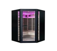 Home Deluxe Cabine infrarouge Nero XXL - Noir, Hemlock (190 x 150 x 150 cm) | Design luxueux et montage facile
