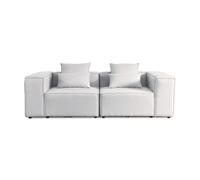 HOME DELUXE Canapé modulable VERONA (jaune/S, gris clair)