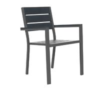 Home deluxe chaise de jardin Madera - gris anthracite