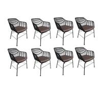 Home deluxe Chaise de jardin TARA - Noir