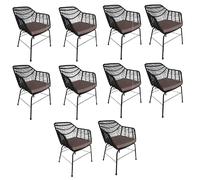 Home deluxe Chaise de jardin Tara - Noir