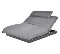 HOME DELUXE Chaise longue EMELIA – Aluminium, 175 x 135 x 40 cm | Confort d'allongement supplémentaire
