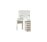 HOME DELUXE Coiffeuse avec miroir LED CANDICE