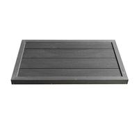 Home Deluxe - Dalle de Sol WPC Gaia - Couleur : Anthracite, 105 x 63 x 5,5 cm - antidérapante et incassable I Accessoire pour Douche Solaire Tapis de Sol