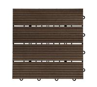 Home Deluxe Dalles en bois WPC BAVARO Brun foncé 6m