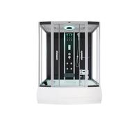 HOME DELUXE - Douche à Vapeur DIAMOND Noire, 170 x 90 x 220 cm - Avec Radio, Effet de Pluie et Accessoires Complets I Sauna à Vapeur, Baignoire, Bain à Remous