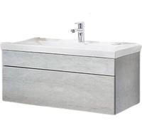 Home Deluxe - Ensemble de meubles de salle de bain - WANGEROOGE BIG Gris - Small - incl. lavabo et accessoires complets - largeur lavabo : 60 cm | Ensemble de meubles de salle de bain lavabo