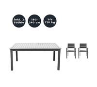 Home deluxe ensemble repas jardin Casa Madera - Anthracite