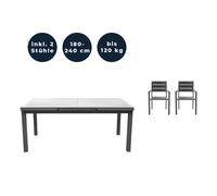 Home deluxe Ensemble table et chaises de jardin - Anthracite
