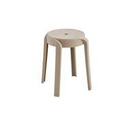 Home Deluxe Nivo Lot de 2 tabourets empilables, beiges, peu encombrants pour cuisine, salon et jardin