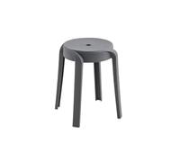 Home Deluxe NIVO Lot de 6 tabourets empilables, gris, pour cuisine, salon et jardin