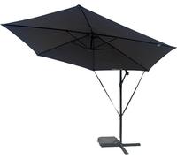 HOME DELUXE Parasol déporté avec housse SOLANA - Anthracite | Parasol déporté, parasol avec manivelle, parasol inclinable,