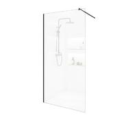 Home Deluxe Paroi de douche BAKI noir 120 x 200 cm