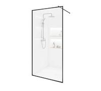 Home Deluxe Paroi de douche BAKI noir 160 x 200 cm