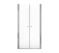 Home Deluxe - Paroi de douche LAVEA - Verre transparent - Dimensions : 90 x 195 cm - Verre de sécurité nanorevêtu de 6 mm, charnières et matériel de montage inclus I - Porte de douche Porte battante