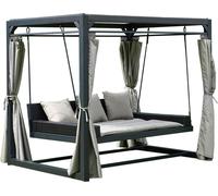 HOME DELUXE Pavillon Gartenliege PROVENCE - 236 x 180 x 210 cm | Doppelliege