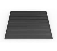 HOME DELUXE Plateau de table en aluminium pour salon de jardin RIO – Noir | Plateau de rechange en aluminium pour tables d'extérieur