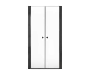 Home Deluxe Porte battante LAVEA Noir 100 x 195 cm