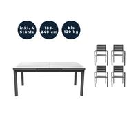 Home deluxe salon de jardin - Anthracite