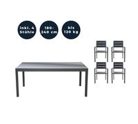 Home deluxe Salon de jardin - Anthracite