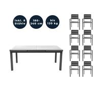 Home deluxe salon de jardin repas - Anthracite