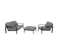 Home deluxe Salon de jardin Rio M - Gris clair