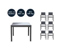 Home deluxe Salon de jardin Verano Madera - Anthracite