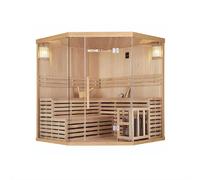 Home Deluxe - Sauna traditionnel SKYLINE BIG XL - 200 x 200 cm pour 6 personnes