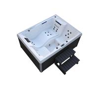 Home Deluxe Spa d'extérieur STREAM Avec escalier et couverture thermique
